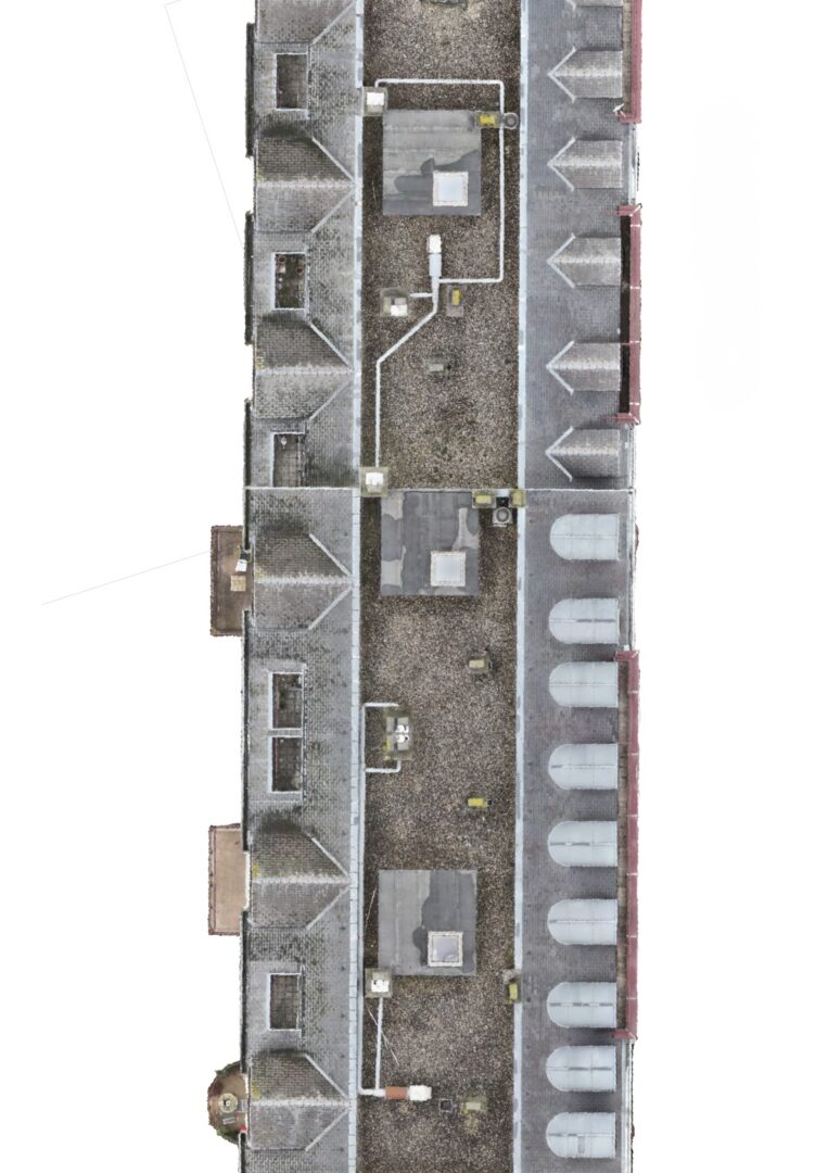 Orthophotographie d'un bâtiment